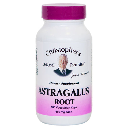Astragalus Root - 100 Capsules - Christopher's Herb Shop