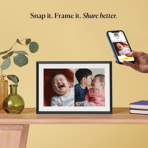 Aura Carver Mat WiFi Picture Frame Gravel *New