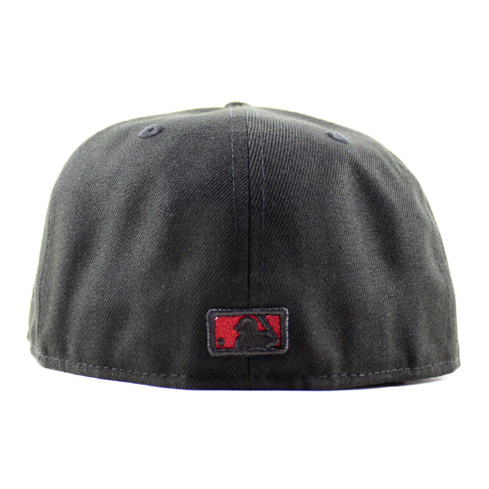 Baltimore Orioles 30th Anniversary 59Fifty New Era Fitted Hat (Black Scarlet Red Under Brim)