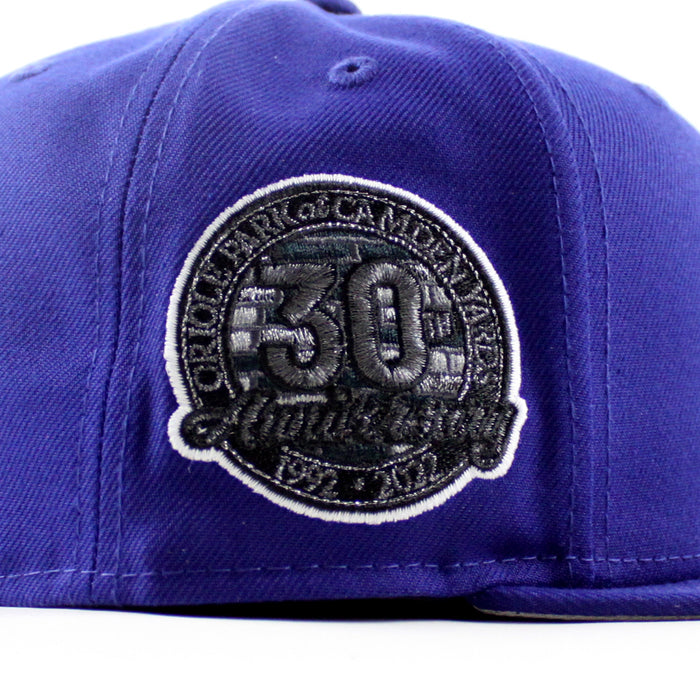 Baltimore Orioles 30th Anniversary 59Fifty New Era Fitted Hat (Dark Royal Blue Gray Under Brim)
