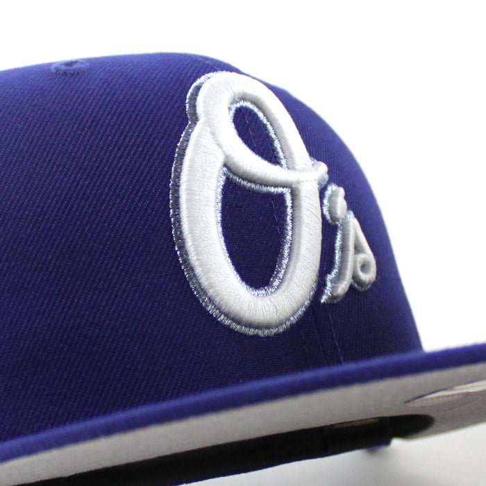 Baltimore Orioles 30th Anniversary 59Fifty New Era Fitted Hat (Dark Royal Blue Gray Under Brim)