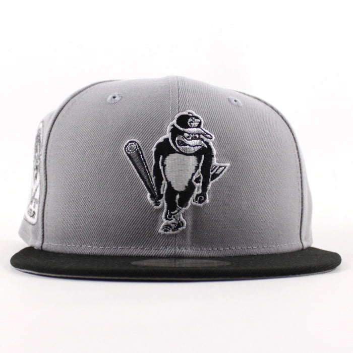 Baltimore Orioles 30th Anniversary 59Fifty New Era Fitted Hat (Gray Black Gray Under Brim)