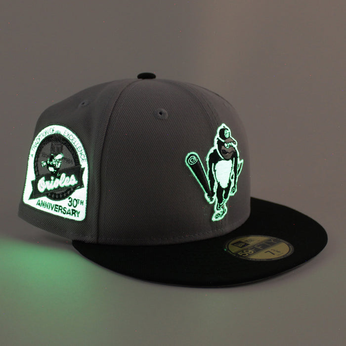 Baltimore Orioles 30th Anniversary 59Fifty New Era Fitted Hat (Gray Black Gray Under Brim)