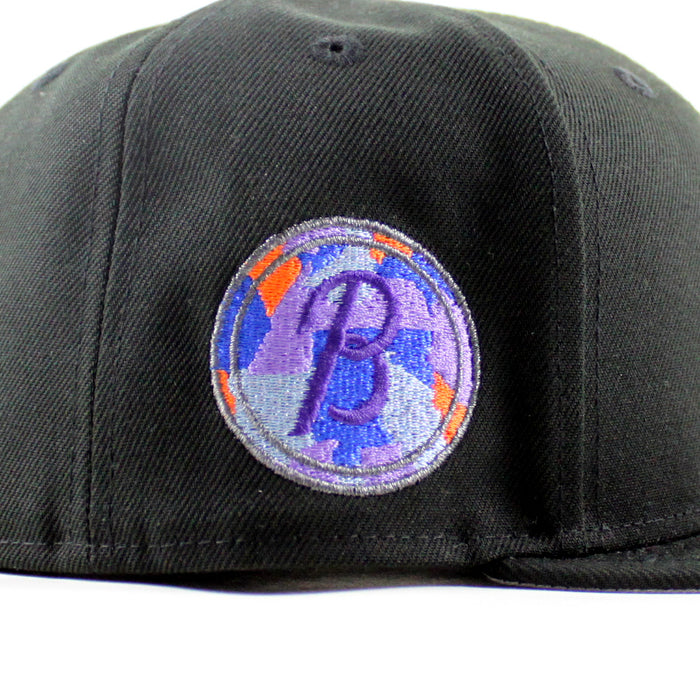 Baltimore Orioles B Patch 59Fifty New Era Fitted Hat (Black Gray Under Brim)