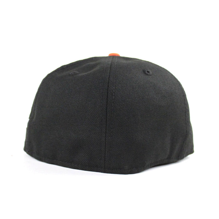BATTLE OF THE BAY San Francisco Giants 1989 World Series Patch New Era 59Fifty Fitted Hats (BLACK GREEN UNDER BRIM)