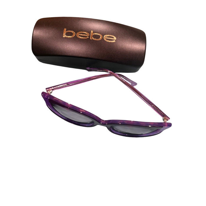 bebe Purple Sunglasses*NEW in CASE*
