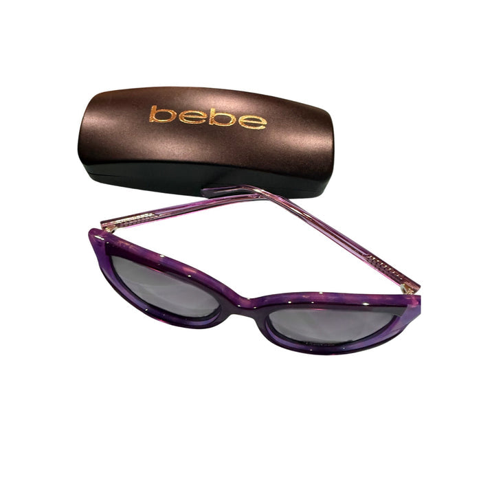 bebe Purple Sunglasses*NEW in CASE*