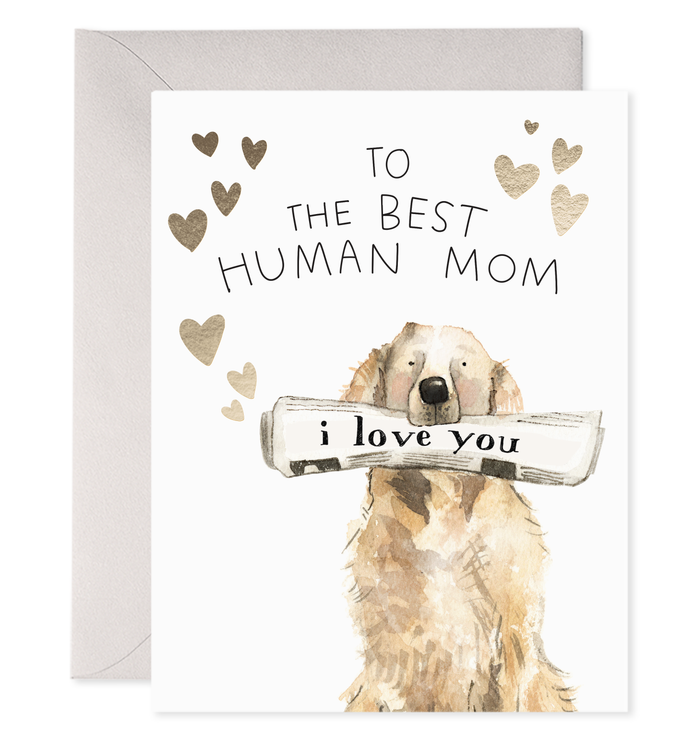 Best Human Mom | Mother's Day from Dog Greeting Card