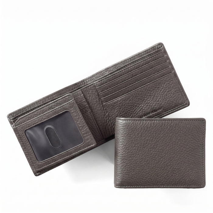 Bifold Wallet with Flap Driftwood