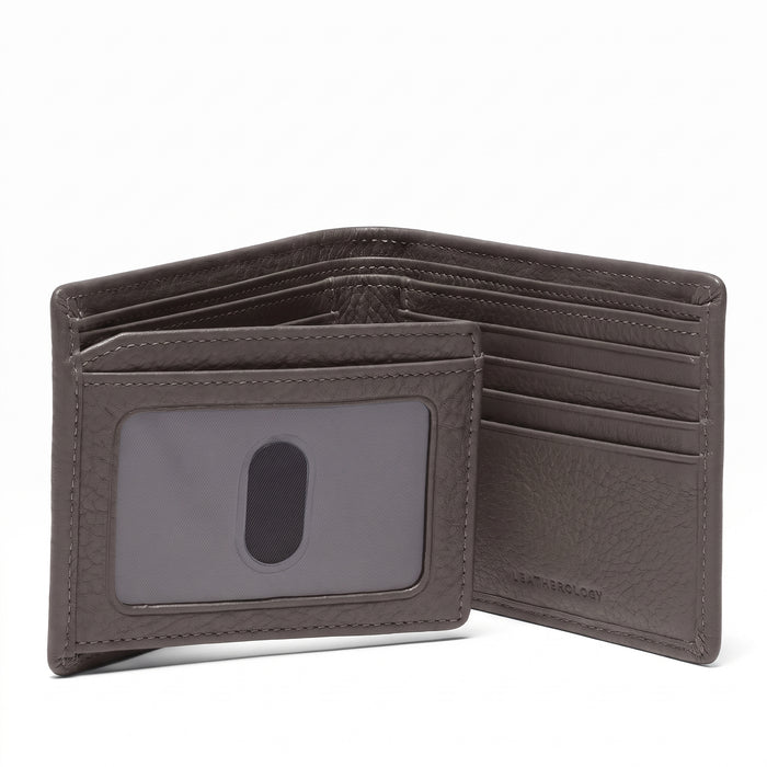 Bifold Wallet with Flap Driftwood