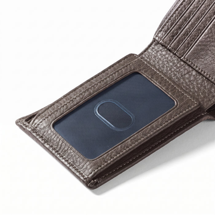 Bifold Wallet with Flap Driftwood