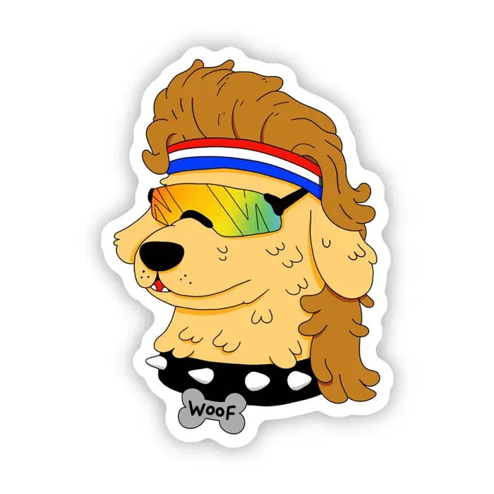 Big Moods Merica Dog Vinyl Sticker