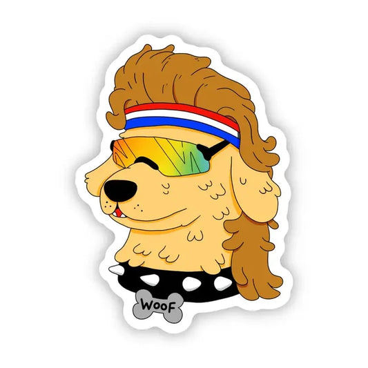 Big Moods Merica Dog Vinyl Sticker