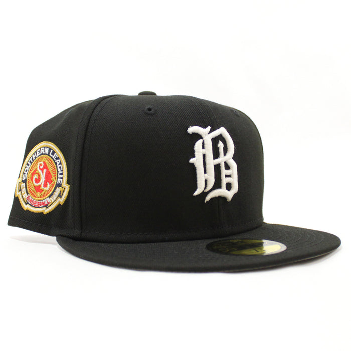 Birmingham Barons Southern League Patch New Era 59Fifty Fitted hat (GITD Black 3M REFLECTIVE UNDER BRIM)