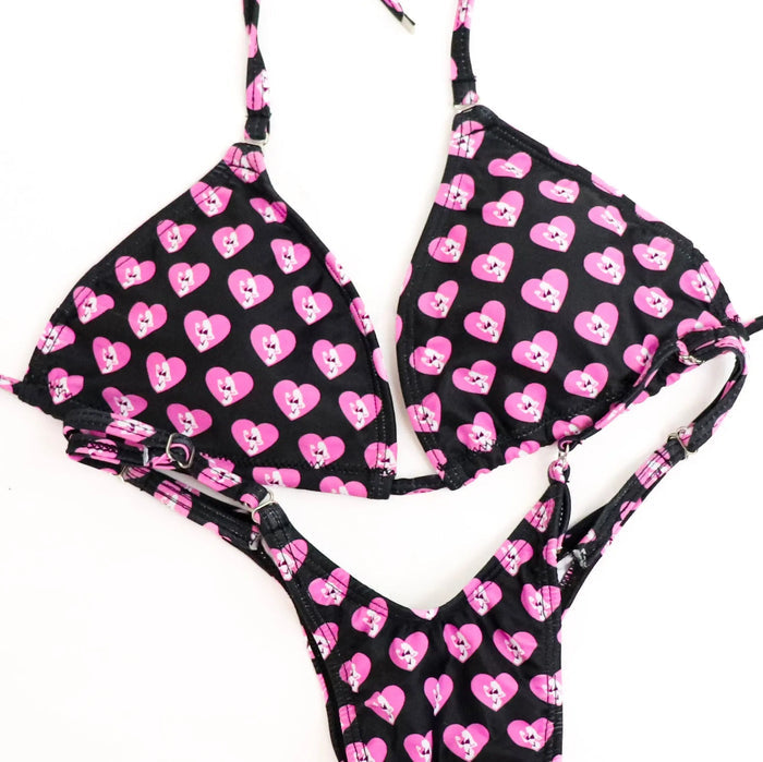 Black Hearts Posing Practice Suit