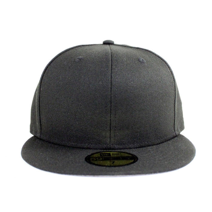 Blank New Era 59Fifty FItted Hat (Black Gray Under Brim)