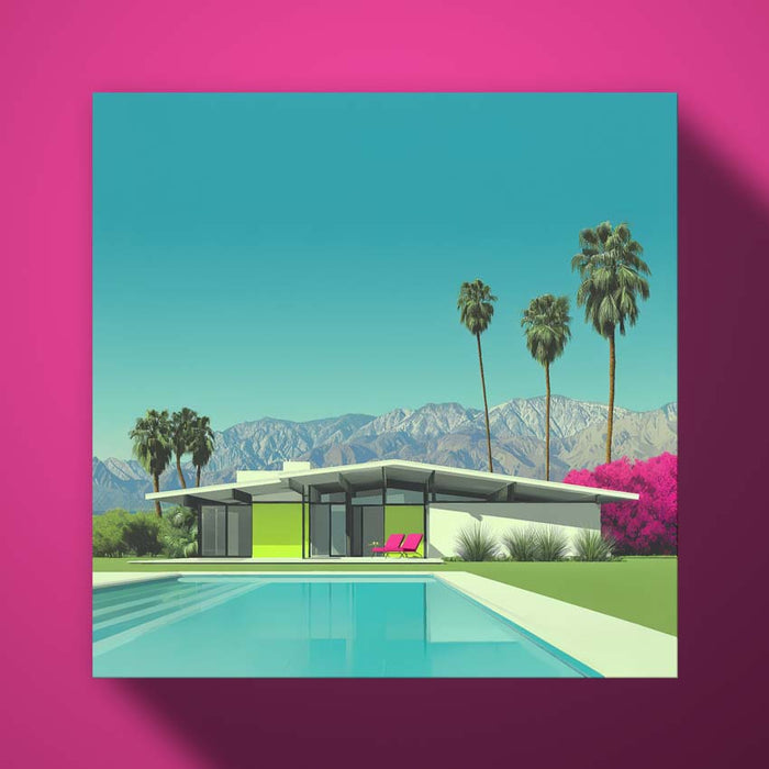 BLISS - Lime Green with Bougainvillea