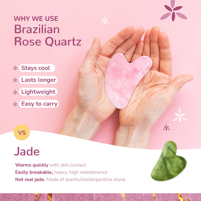BLOOM-Rose Quartz Gua Sha