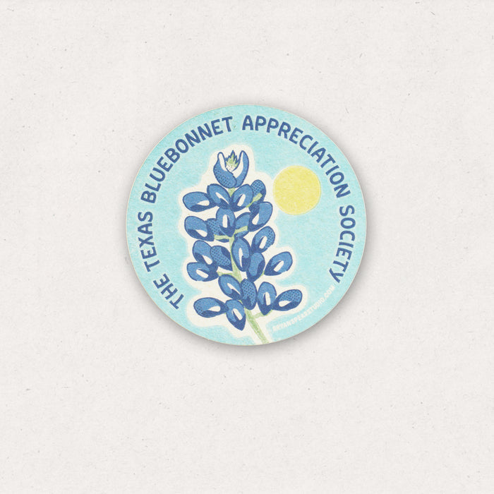 Bluebonnet Appreciation Society Sticker