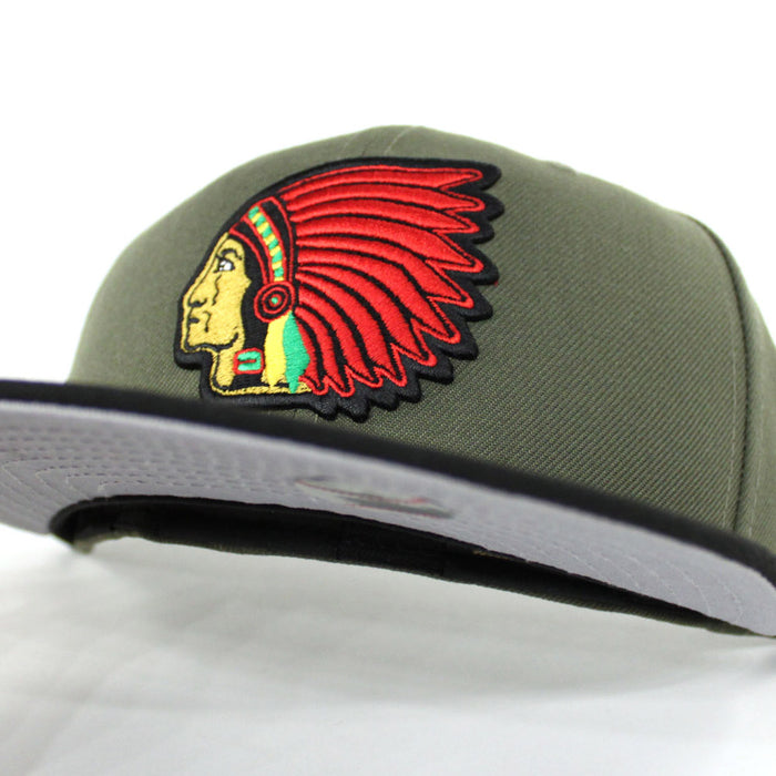Boston Braves New Era 59Fifty Fitted Hats (Air Jordan 13 Olive Gray Under Brim)