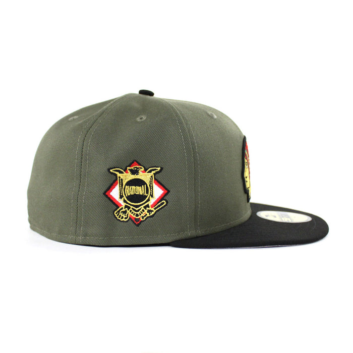 Boston Braves New Era 59Fifty Fitted Hats (Air Jordan 13 Olive Gray Under Brim)