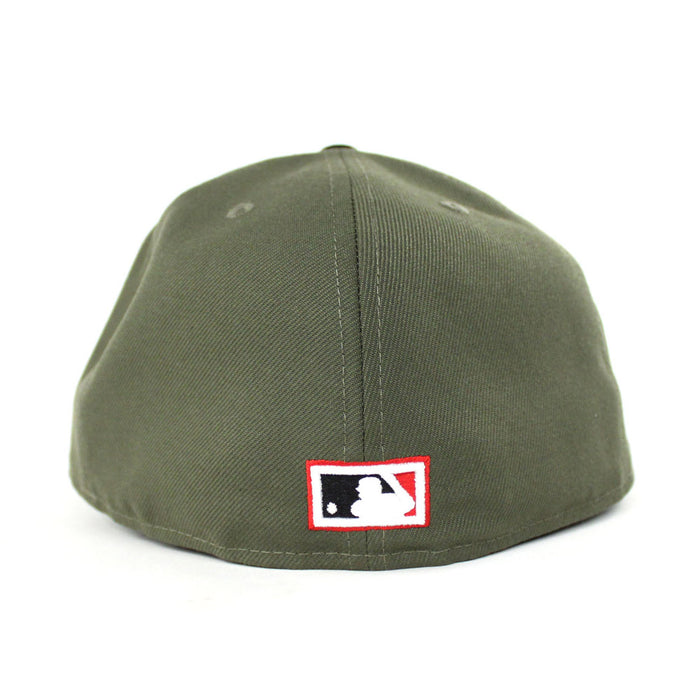 Boston Braves New Era 59Fifty Fitted Hats (Air Jordan 13 Olive Gray Under Brim)