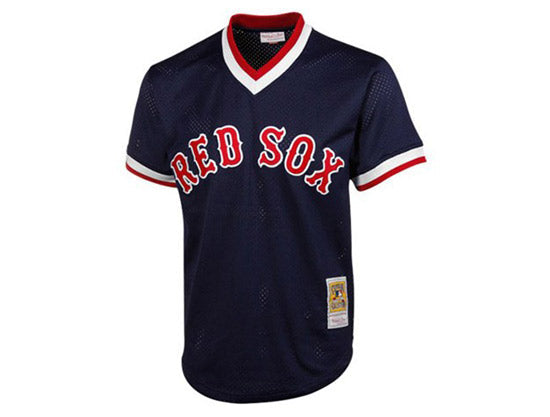 BOSTON RED SOX Authentic Mitchell & Ness Ted Williams #9 Cooperstown Collection Throwback Mesh Batting Practice Jersey