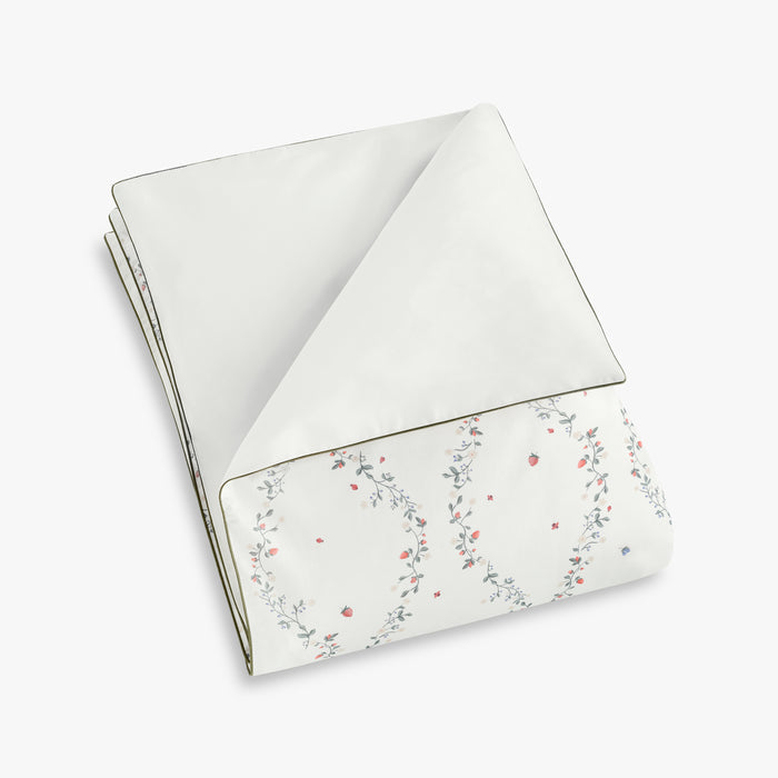 Botanical Berries Baby Duvet in Ivory