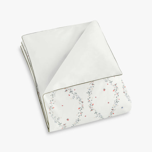 Botanical Berries Baby Duvet in Ivory