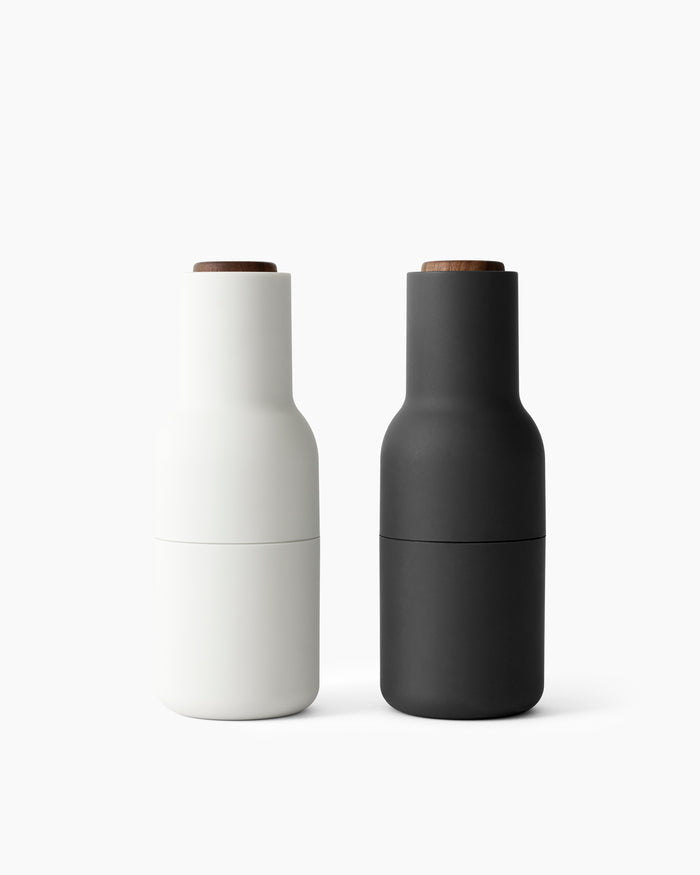 Bottle Grinder- Set of 2- Ash, Carbon / Walnut