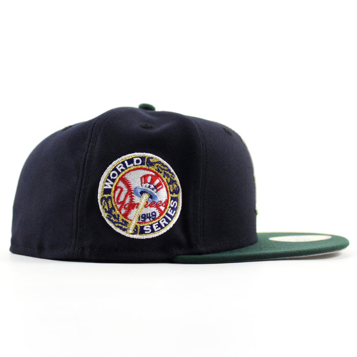 BROOKLYN DODGERS 1949 World Series ROBINSON New Era 59Fifty Fitted Hat (Navy GREEN Gray Under Brim)