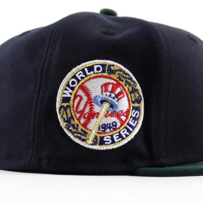 BROOKLYN DODGERS 1949 World Series ROBINSON New Era 59Fifty Fitted Hat (Navy GREEN Gray Under Brim)
