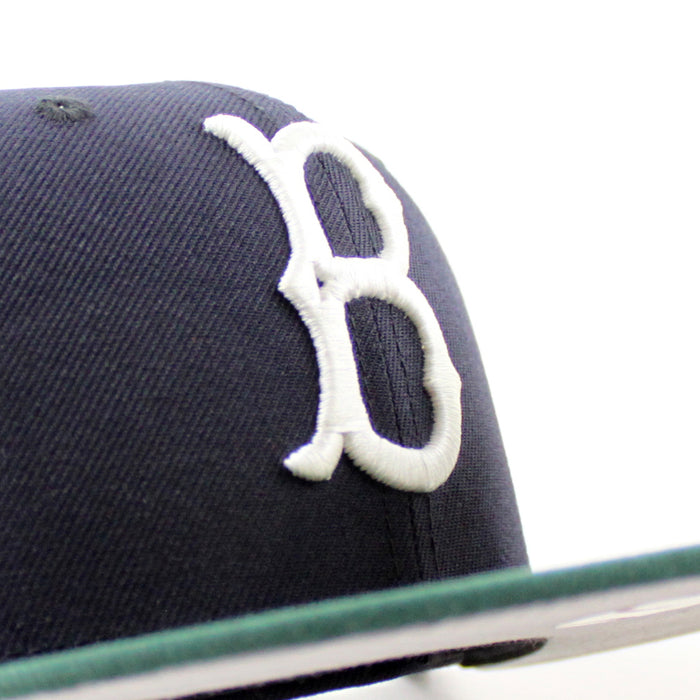 BROOKLYN DODGERS 1949 World Series ROBINSON New Era 59Fifty Fitted Hat (Navy GREEN Gray Under Brim)