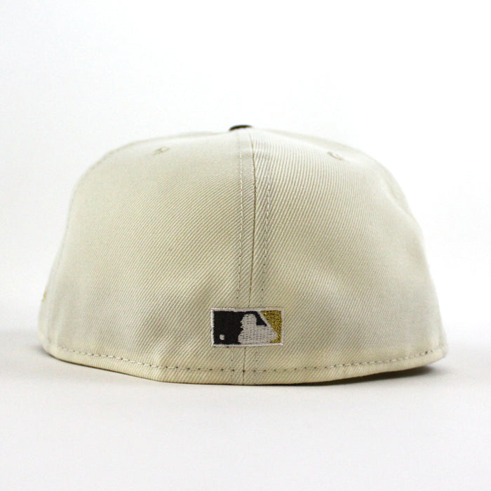 BROOKLYN DODGERS 42 JACKIE ROBINSON New Era 59Fifty Fitted Hat (Chrome White Corduroy Green Under Brim)