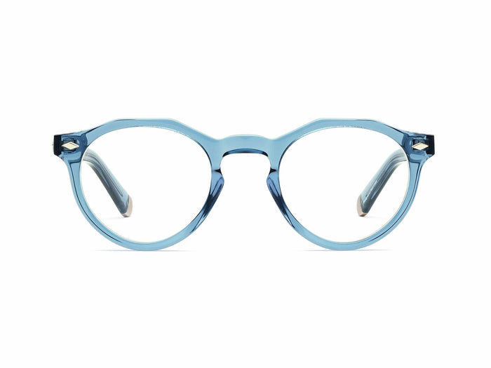 Caddis Dogleg Reading Glasses - Polished Pelagic