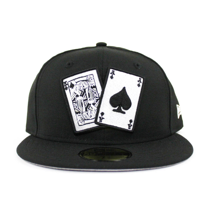Card New Era 59Fifty Fitted Hat (Black Gray Under Brim)