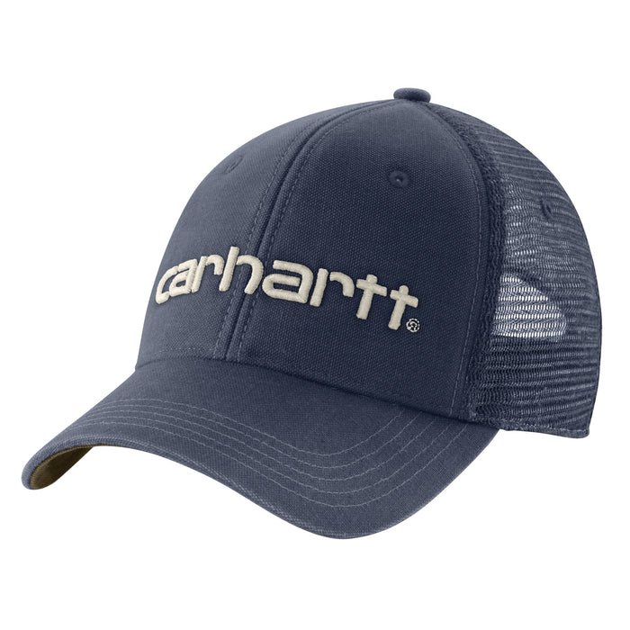 Carhartt Canvas Mesh-Back Logo Graphic Cap Hats & Caps Carhartt Superstorm/Burnished Logs OS