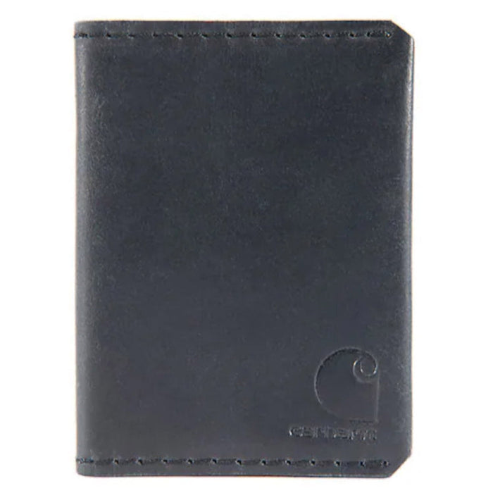 Carhartt Men's Craftsman Leather Front Pocket Bifold Wallet Wallets Carhartt Black OS