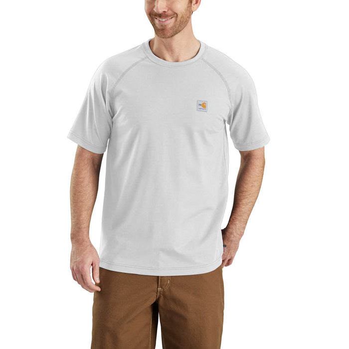 Carhartt Men's Flame Resistant Force Short Sleeve T-Shirt Work Shirts Carhartt Light Gray 2XL Reg