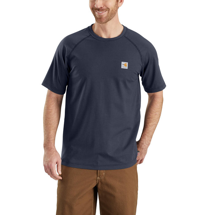 Carhartt Men's Flame Resistant Force Short Sleeve T-Shirt Work Shirts Carhartt Dark Navy 2XL Reg
