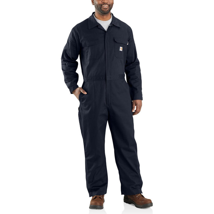 Carhartt Men's Flame Resistant Loose Fit Twill Coverall Bibs & Overalls Carhartt Dark Navy 2XL Reg