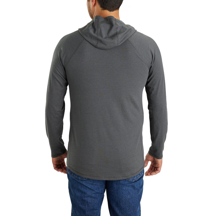 Carhartt Men's Force® Relaxed Fit Logo Hooded Long Sleeve T-Shirt Long Sleeve T-Shirts Carhartt