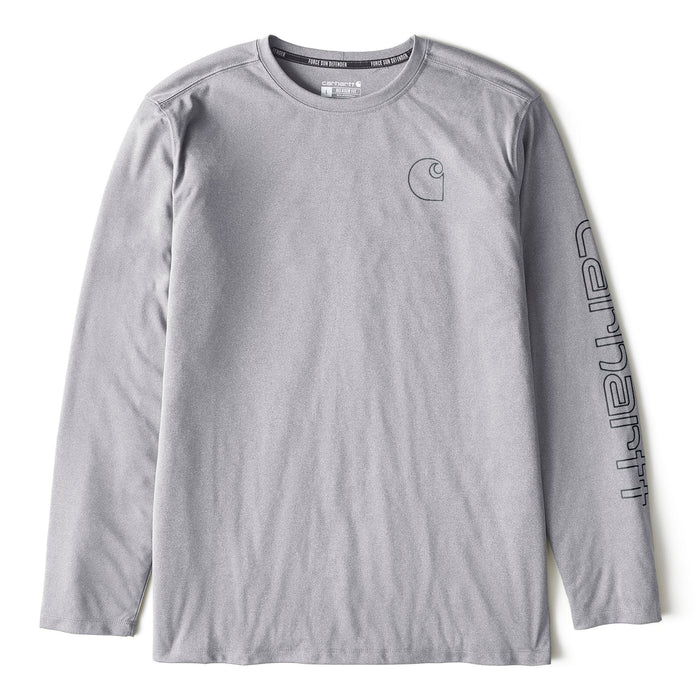 Carhartt Men's Force Sun Defender Lightweight Long Sleeve Logo T-Shirt Long Sleeve T-Shirts Carhartt
