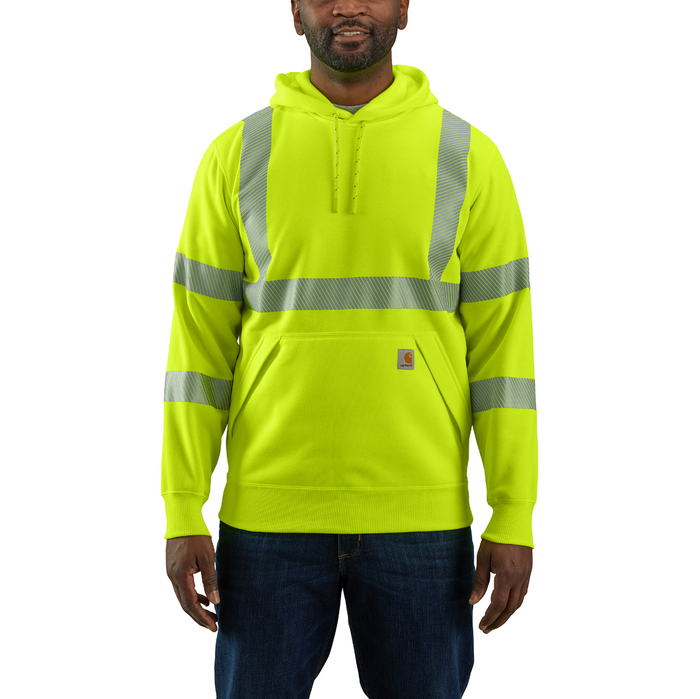 Carhartt Men's Hi-Vis Rain Defender Class 3 Sweatshirt Sweatshirts & Hoodies Carhartt Brite Lime 2XL Reg