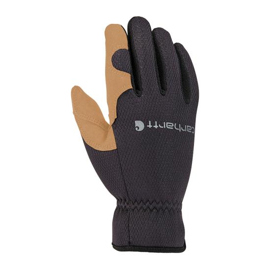 Carhartt Men's High Dexterity Open Cuff Glove Gloves Carhartt Black/Barley 2XL