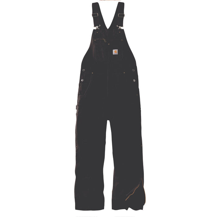 Carhartt Men's Quilt Lined Duck Bib Overall Bibs & Overalls Carhartt Dark Brown 2XL Reg
