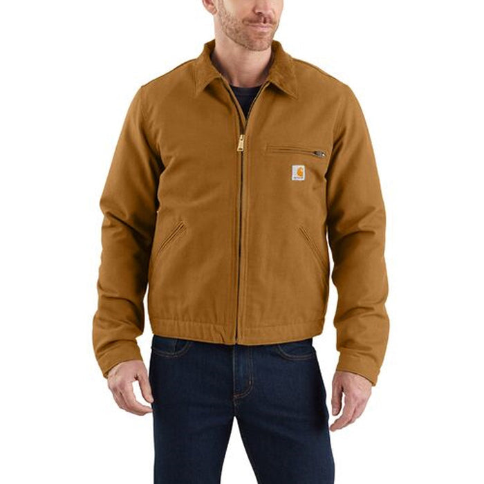 Carhartt Men's Relaxed Fit Blanket-Lined Detroit Jacket Jackets & Coats Carhartt Carhartt Brown 2XL Reg
