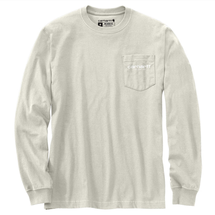 Carhartt Men's Relaxed Fit Heavyweight Pocket "C" Graphic Long Sleeve T-Shirt Long Sleeve T-Shirts Carhartt