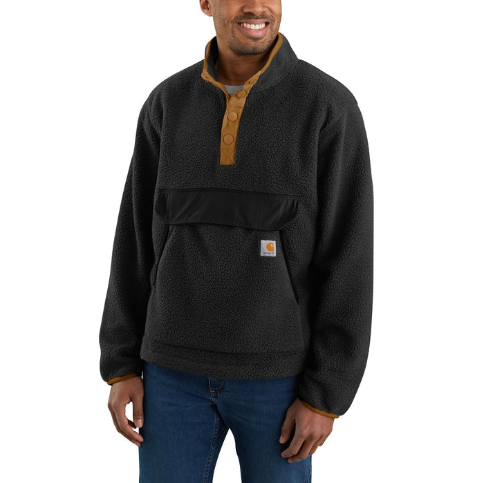 Carhartt Men's Relaxed Fit Snap Front Fleece Pullover Sweatshirts & Hoodies Carhartt