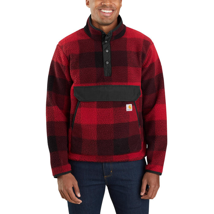 Carhartt Men's Relaxed Fit Snap Front Fleece Pullover Sweatshirts & Hoodies Carhartt